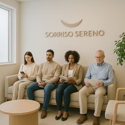 Detalhe da decoração com plantas e iluminação quente